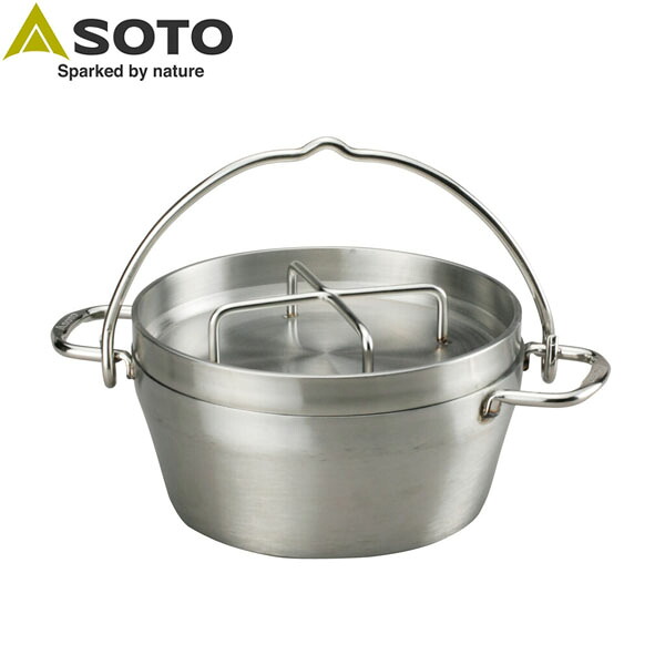 ソト SOTO 新富士バーナー 鍋 ステンレスダッチオーブン8 inch ST-908 オールステンレス SOTOST908|Retailer リテイラー