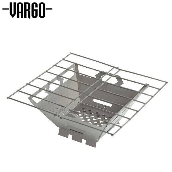 バーゴ VARGO チタニウム ファイヤーボックスグリル バーベキューコンロ 焚き火台 キャンプ バーベキュー アウトドア T-433 VART433|Retailer リテイラー