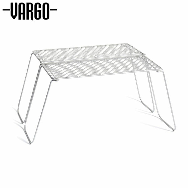 バーゴ VARGO チタニウム バイフォールドグリル 折り畳み式グリル ミニテーブル キャンプ バーベキュー アウトドア T-488 VART488