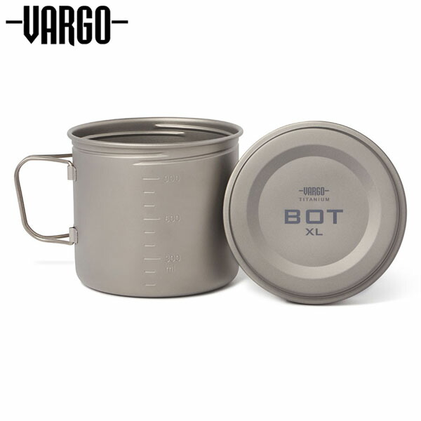 バーゴ VARGO チタニウム クローラーXL 1100ml 気が大きい 目盛り 難民キャンプ 丸焼き アウトドア T-496 VART496