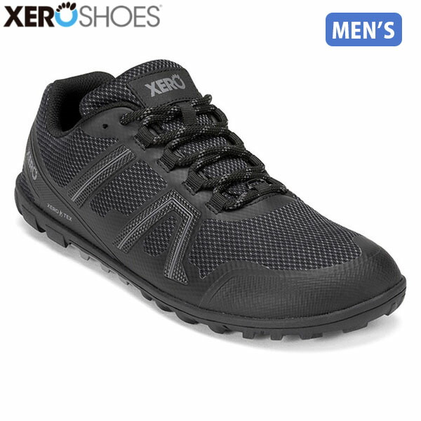 無しシューズ XEROSHOES メンズ トレイルランニングシューズ スニーカー M\u0027s メサトレイルWP 黒いこと 雨合羽 MXM XERMXMBLK