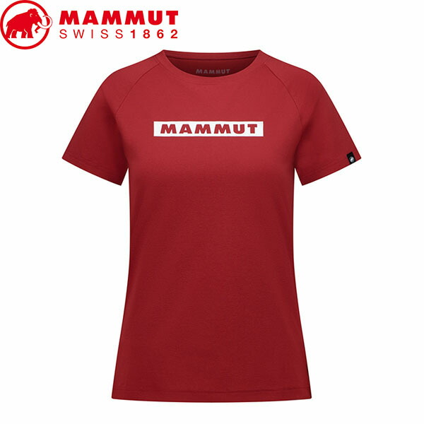 マムート MAMMUT 1017-02022 速乾Tシャツ レディース QD Logo Print T-Shirt AF Women dark mammut red PRT2 アジアンフィット ロゴ ドライ トレッキング ヨガ フィットネス MAM1017020223820