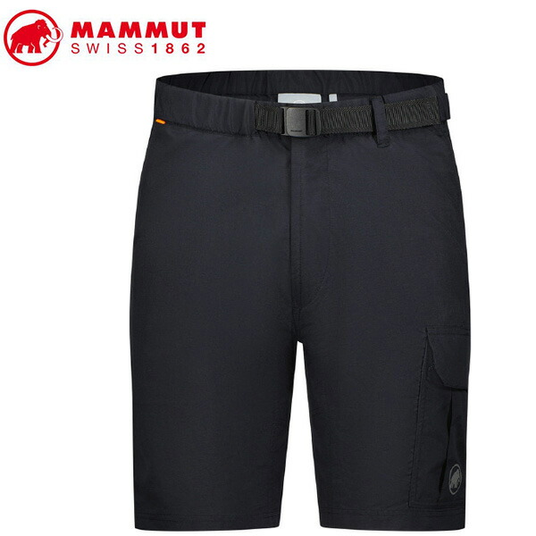 MAMMUT 1023-00900 Hiking Cargo Shorts AF Men black Apparel マムート メンズ アウトドアショートパンツ ブラック MAM1023009000001