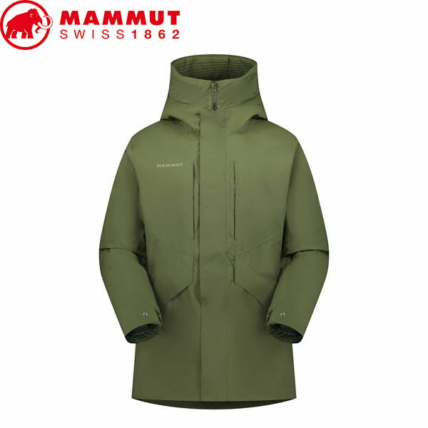 マムート MAMMUT メンズ コート Floeberg HS Thermo Hooded Coat AF Men アジアンフィット dark marsh 耐風 防水 MAM10102913140284｜Retailer　リテイラー