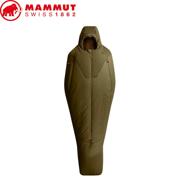 マムート MAMMUT 寝袋 シュラフ Protect Fiber Bag -18C L olive アウトドア 登山 キャンプ MAM2410034504072
