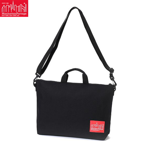 マンハッタンポーテージ Manhattan Portage トートバッグ ショルダーバッグ 通学 通勤 ユニセックス レディース メンズ Helmsley Bag MP1340 Black MP1340BLK｜Retailer　リテイラー