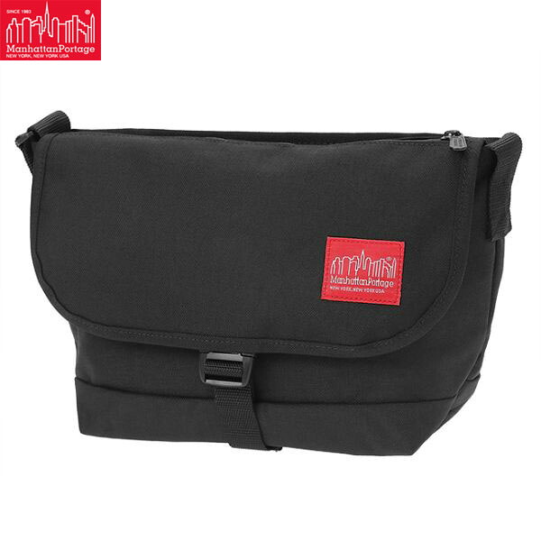 マンハッタンポーテージ Manhattan Portage ショルダーバッグ メッセンジャー Nylon Messenger Bag JRS Flap Zipper Pocket MP1605JRSFZP Black MP1605JRSFZPBLK｜Retailer　リテイラー