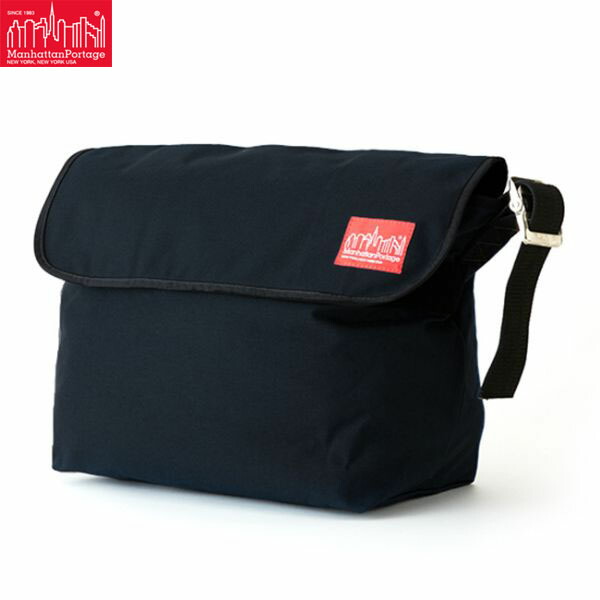 マンハッタンポーテージ Manhattan Portage ショルダーバッグ メッセンジャーバッグ ユニセックス Vintage Messenger Bag MP1607V Black MP1607VBLK