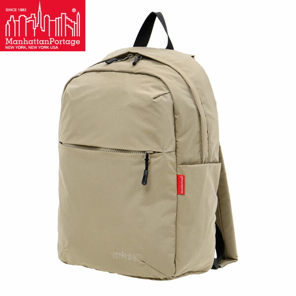 マンハッタンポーテージ リュック バックパック Manhattan Portage Queensboro Backpack Back Pocket Nylon Tussah Quill Beige ナイロンタッサー 旅行 トラベル MP2286BPTSBEG