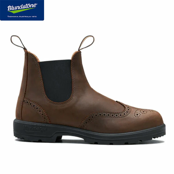 ブランドストーン Blundstone サイドゴアブーツ CLASSICS WING TIP アンティークブラウン メンズ レディース ユニセックス ショートブーツ チェルシー BS2444251