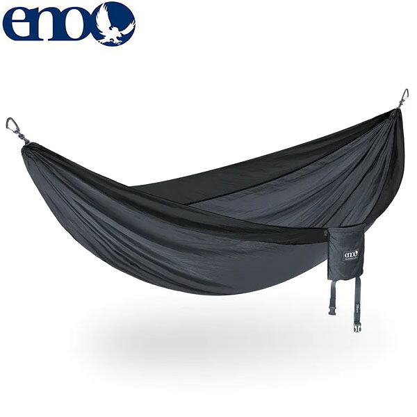 イーノ ENO ハンモック 1人用 2人用 DoubleNest Hammock Charcoal/Black DN010 キャンプ ピクニック アウトドア ENO0811201019650|Retailer リテイラー
