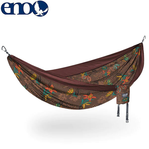 イーノ ENO ハンモック 1人用 2人用 DoubleNest Hammock Prints Tropic/Merlot DNP315 キャンプ ピクニック アウトドア ENO0811201019780