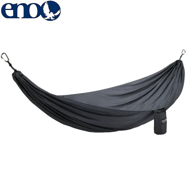 イーノ ENO ハンモック ストラップ付き Travel Nest Hammock+Straps Combo Charcoal TRN039 キャンプ ピクニック アウトドア ENO0850026605266