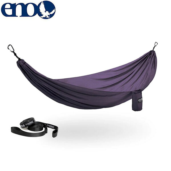 イーノ ENO ハンモック ストラップ Travel Nest Hammock + Straps Combo Plum キャンプ アウトドア ENO0850026605532