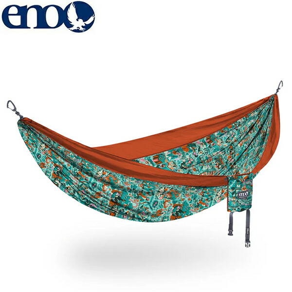 イーノ ハンモック ENO Z-IGC-DNP Hammocks DoubleNest Print - Giving Back In Good Company | Poppy ENO0850026605990