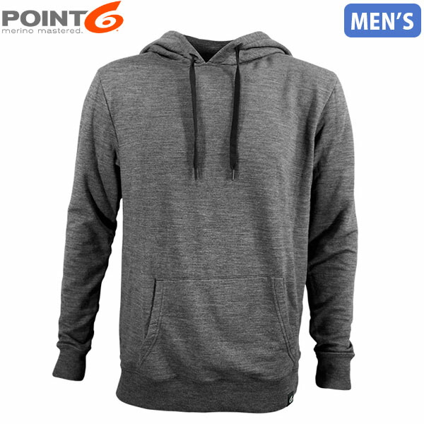 POINT6 尖んがり6 メンズ レディース メンズ フーディー パーカー Men\u0027s Livin\u0027 It Merino Hoodie Charcoal メリノウール 防臭 P64001CHA