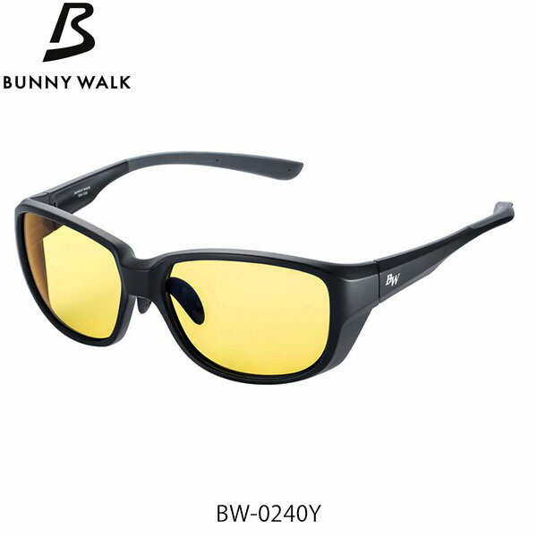 BUNNY WALK バニーウォークサングラス ナイトグラス 機能性サングラス BW-0240Y MATTE BLACK マットブラック YELLOW×NIGHT GLASSES GLE4580274171577