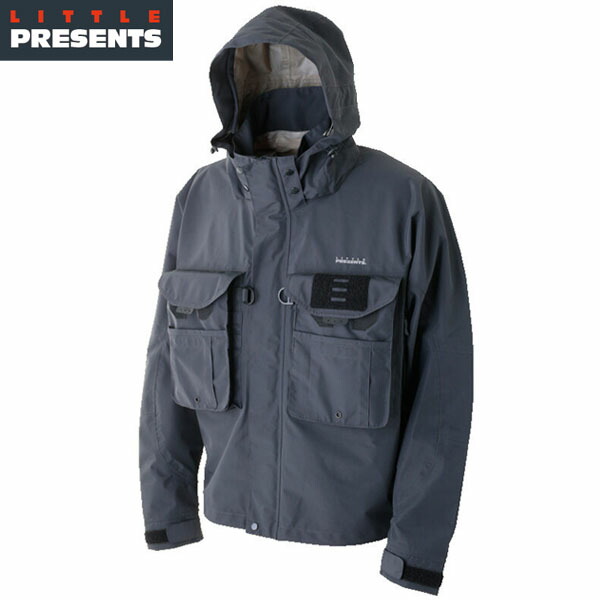 リトルプレゼンツ LITTLE PRESENTS ウエーディングジャケット タクティカル WD上衣 まっ黒い薄墨色 JK-24 Tactical Wading Jacket 透湿雨合羽 LTPJK24DKG