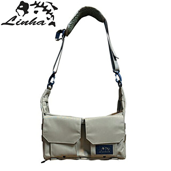 LINHA リーニア SQUARE SHOULDERMSB-71 SQUARE SHOULDER THE INVADER KHAKI ショルダーバッグ FISHING BAG LIN4571470440666|Retailer リテイラー