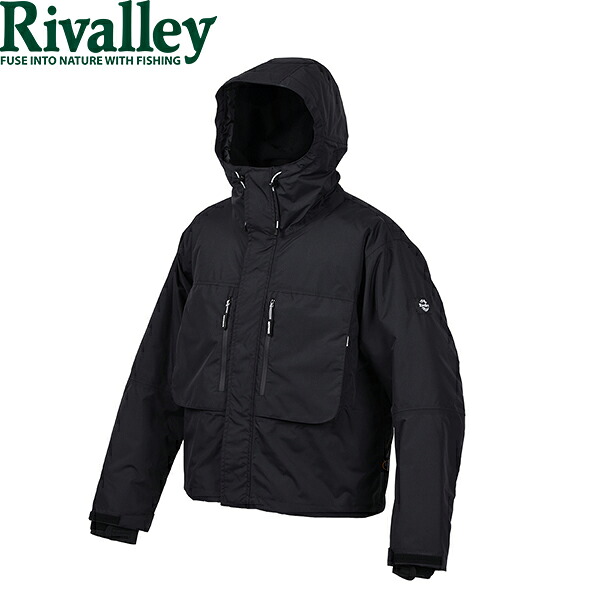 リバレイ 5463 RV ウォームウェーディングジャケット 黒いこと Rivalley 双進 RIV5463BLK