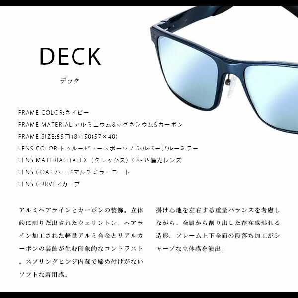 最大96%OFFクーポン Zeque by ZEAL OPTICS ゼクー バイ ジールオプティクス DECK デック ガンメタル トゥルービュー  F-1864