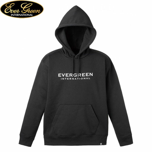 エバーグリーン EVERGREEN パーカー フーディー EGドライパーカー Aタイプ ブラック 速乾 裏起毛 釣り フィッシング タウンユース AZREVG443