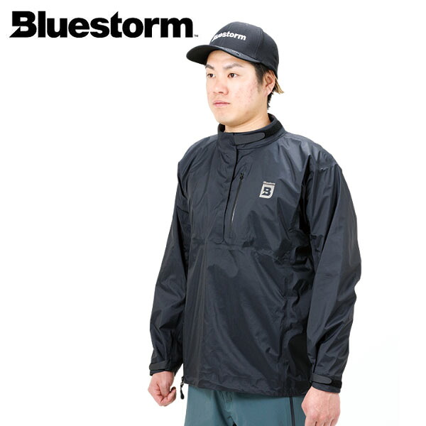 BLUESTORM 青味暴風 フィッシングウェア レインジャケット ポンティアス オフショアプルオーバー ラヴァブラック BSJ-OFJ1 高階救命物の具 BLUBSJOFJ1LBL