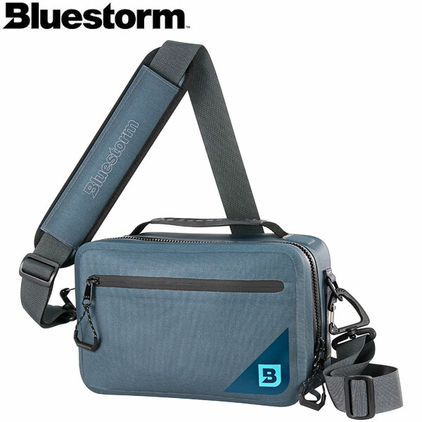 青色黒風 BLUESTORM 素っ気ない御徒面子 フィッシングバッグ ハルマッタン サーフェイスドライショルダーバッグ オフショアブルー BSJ-SDB1 雨合羽 高階救命物の具 BLUBSJSDB1OBL バッグ・ワレット-バッグ・バケツ・収納