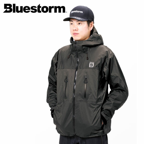 BLUESTORM 青味暴風 フィッシングウェア レインジャケット ポンティアス アノラック ラヴァブラック BSJ-SRJ2R 高階救命物の具 BLUBSJSRJ2RLBL