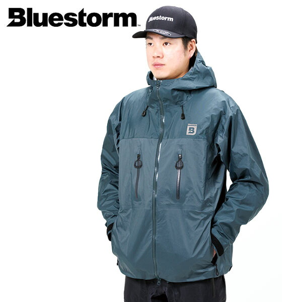 BLUESTORM 青味暴風 フィッシングウェア レインジャケット ポンティアス アノラック オフショアブルー BSJ-SRJ2R 高階救命物の具 BLUBSJSRJ2ROBL