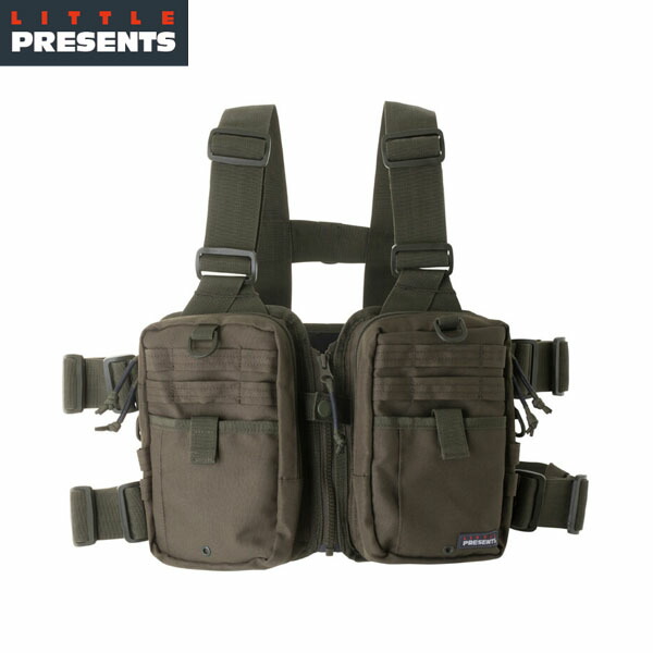 リトルプレゼンツ LITTLE PRESENTS V-23 ストラップベスト ネオ オリーブ STRAP VEST NEO LTPV23OL
