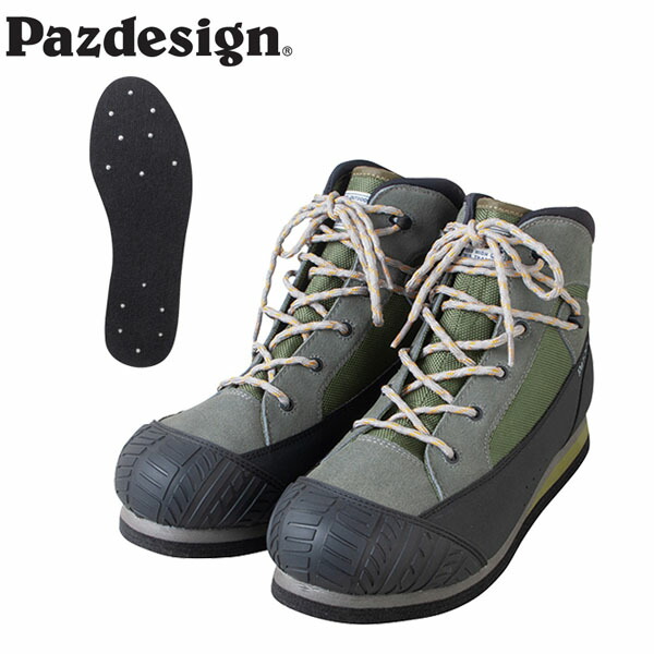 パズデザイン Pazdesign ZWS-619 ライトウェイトウェーディングシューズVI FESP オリーブ LIGHTWEIGHT WADING SHOES VI(SP) PAZZWS619OLV