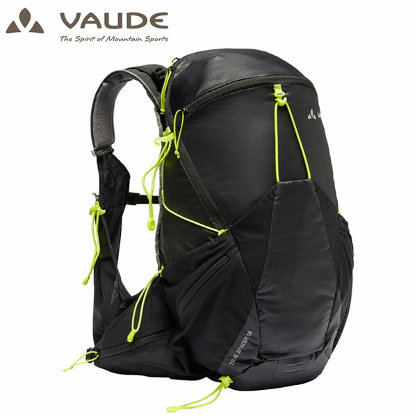 VAUDE ファウデ トレイル スペーサー TrailSpacer18 ウェストバッグ 軽量 black（0100） VAU161320100
