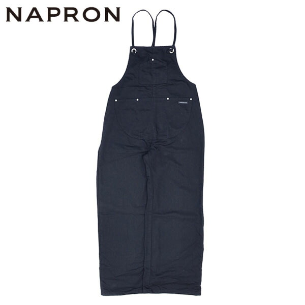 ナプロン NAPRON サロペットパンツ メンズ レディース SALOPETTE APRON II BLACK Z-NPPT32BK15
