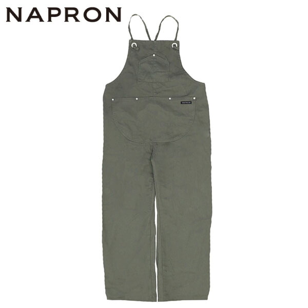 ナプロン NAPRON サロペットパンツ メンズ レディース SALOPETTE APRON II OLIVE Z-NPPT32OL15