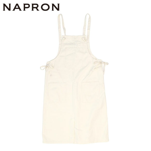 ナプロン NAPRON レディース エプロン ジャンパースカート UTILITY APRON SKIRT IVORY Z-NPSK0525SIV