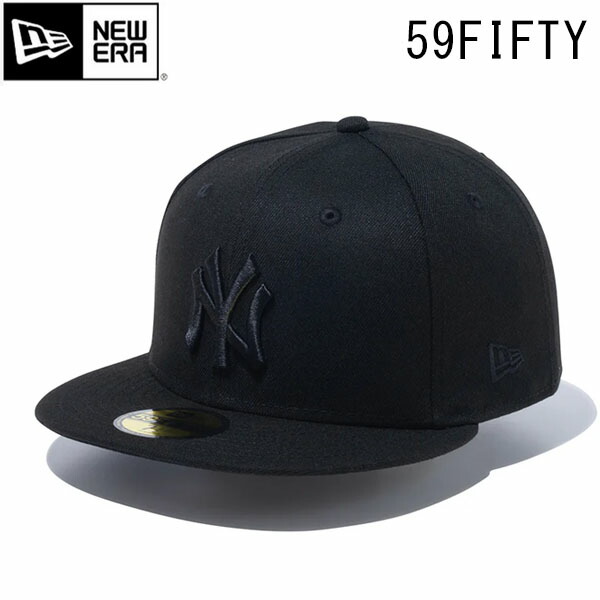 ニューエラ NEW ERA キャップ 帽子 59FIFTY 5950 ヤンキース NY ブラック×ブラック MLB 定番 Z-NER14525212