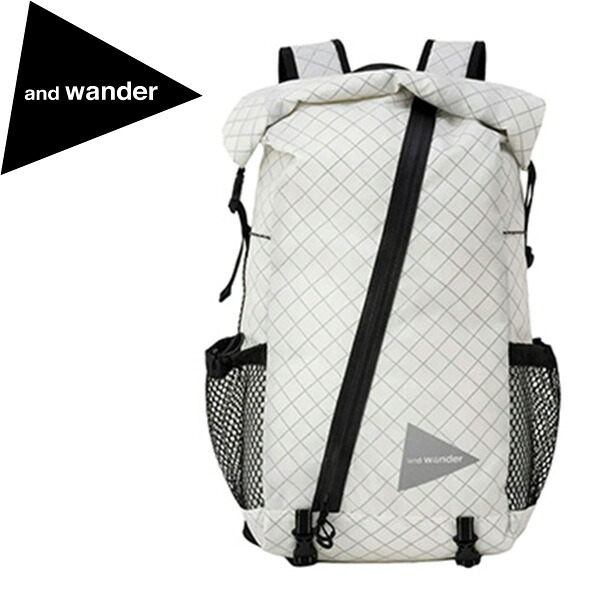 アンドワンダー バックパック and wander 5745975115 ECOPAK 18L backpack off white AWD5745975115031