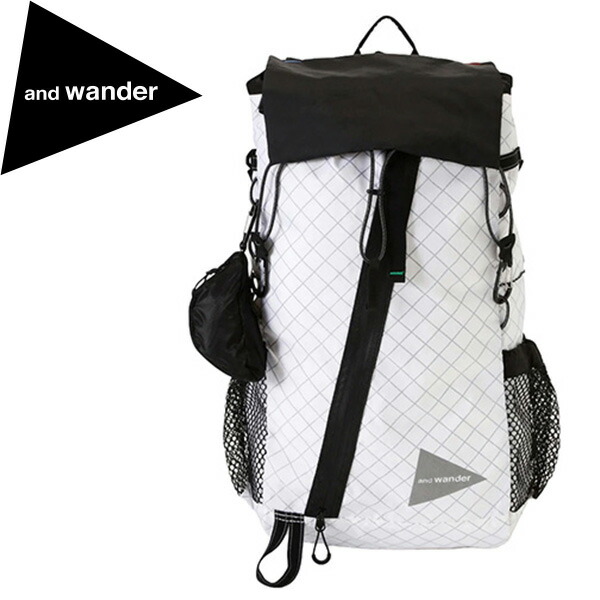 アンドワンダー バックパック and wander 5745975202 ECOPAK 30L backpack off white AWD5745975202031