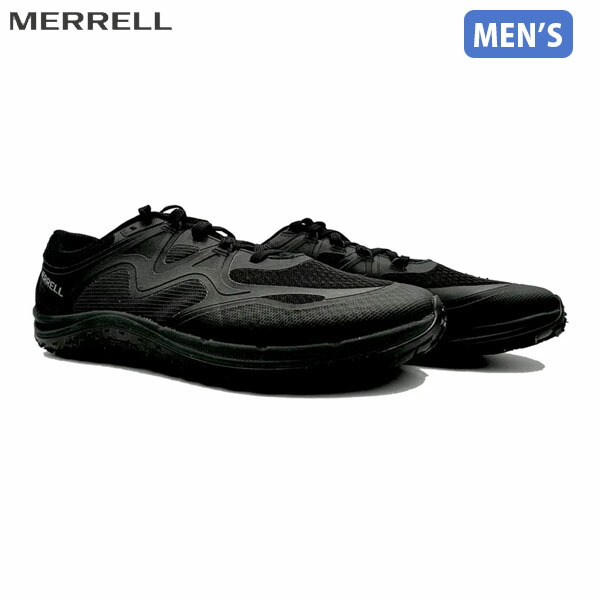 メレル MERRELL メンズ ベアフットシューズ スニーカー トレイル グローブ 8 BLACK ブラック トレイルランニング アウトドア MERJ00003289