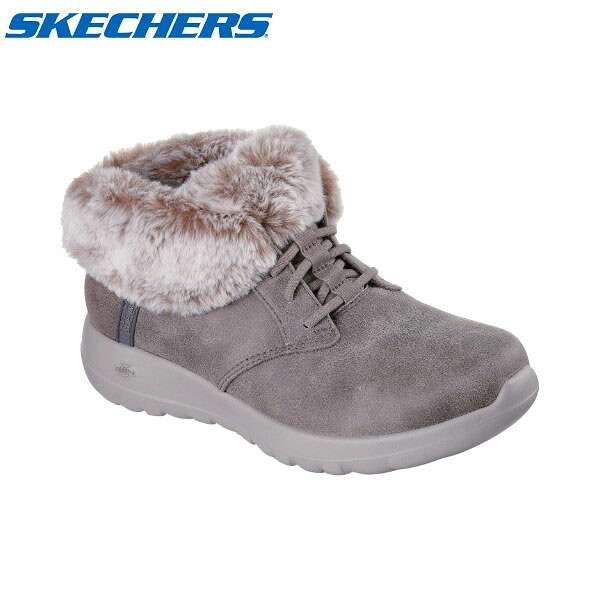 スケッチャーズ SKECHERS レディース ハンズフリー スリップインズ ブーツ 防寒 ON-THE-GO JOY-COZY CHARM ダークトープ SKC144803DKTP|Retailer リテイラー