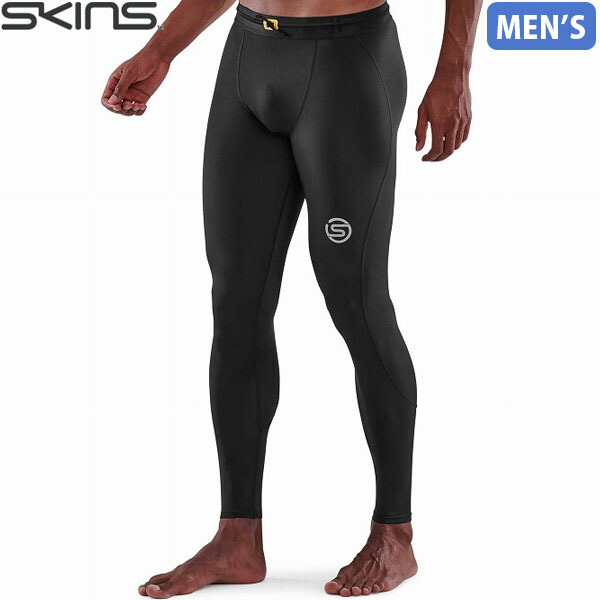 スキンズ SKINS SERIES-3 メンズ トラベル\u0026リカバリー ロングタイツ ブラック コンプレッションウェア スポーツウェア トレーニングウェア SKI18171311019