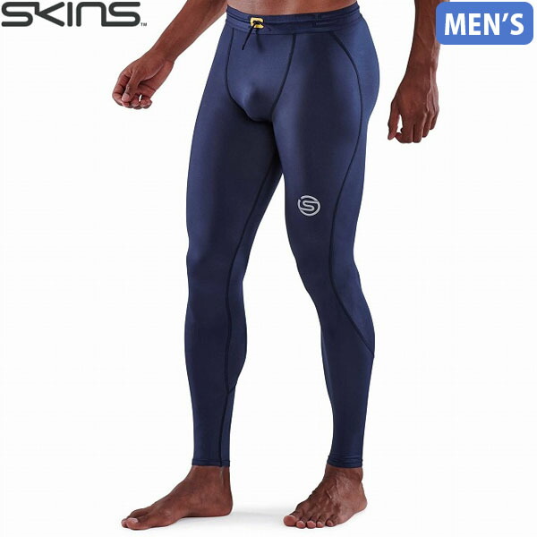スキンズ SKINS SERIES-3 メンズ トラベル\u0026リカバリー ロングタイツ ネイビー コンプレッションウェア スポーツウェア トレーニングウェア SKI18171311098