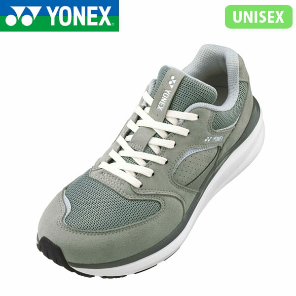 ヨネックス YONEX 男女兼用 メンズ レディース パワークッション123 グレー ウォーキングシューズ スニーカー 軽量 衝撃吸収 撥水 YONSHW123010｜Retailer　リテイラー