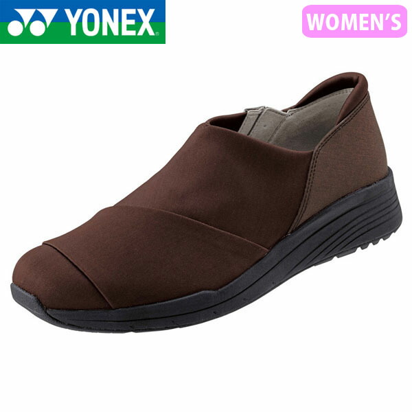 ヨネックス YONEX レディース パワークッションL120 ダークブラウン ウォーキングシューズ カジュアルシューズ 軽量 衝撃吸収 撥水 抗菌防臭 YONSHWL120040