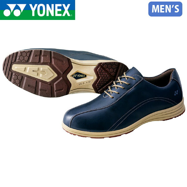 ヨネックス YONEX メンズ パワークッションM118W ネイビーブルー ウォーキングシューズ スニーカー 軽量 衝撃吸収 撥水 滑りにくい 全天候 雨 YONSHWM118W019