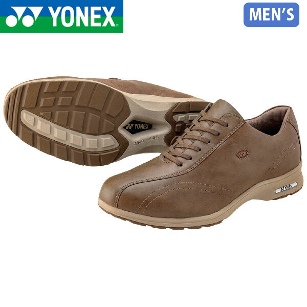 ヨネックス YONEX メンズ パワークッションMC30W ブラウン ウォーキングシューズ スニーカー 軽量 衝撃吸収 4.5E 幅広 撥水 抗菌防臭 滑りにくい YONSHWMC30W015|Retailer リテイラー
