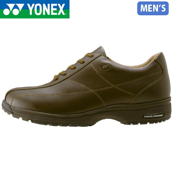 ヨネックス YONEX メンズ パワークッションMC41 ダークブラウン ウォーキングシューズ スニーカー 軽量 衝撃吸収 滑りにくい 雨 撥水 YONSHWMC41040