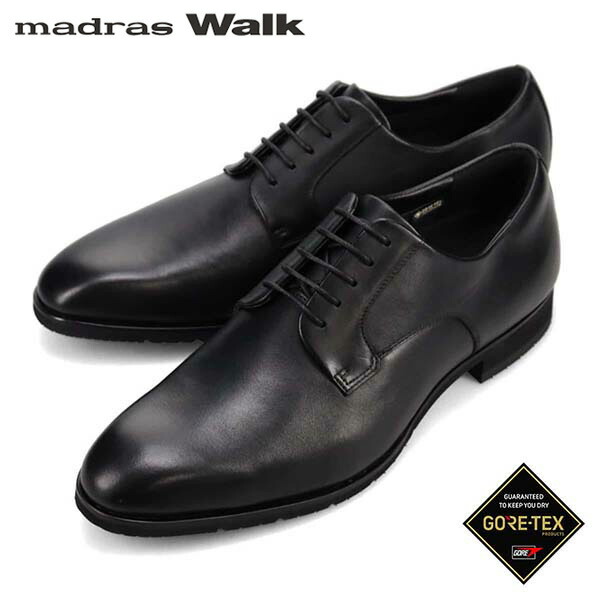 マドラスウォーク メンズ MW9631S BLACK ゴアテックス サラウンド フットウェア 外羽根プレーントウドレスシューズ MW9631S madrasWalk MADMW9631SBLA