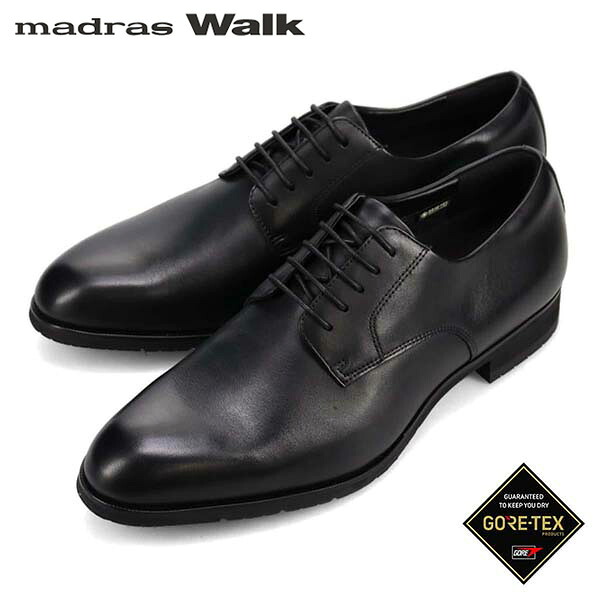 マドラスウォーク メンズ MW9641S BLACK ゴアテックス サラウンド フットウェア 外羽根プレーントウドレスシューズ MW9641S madrasWalk MADMW9641SBLA